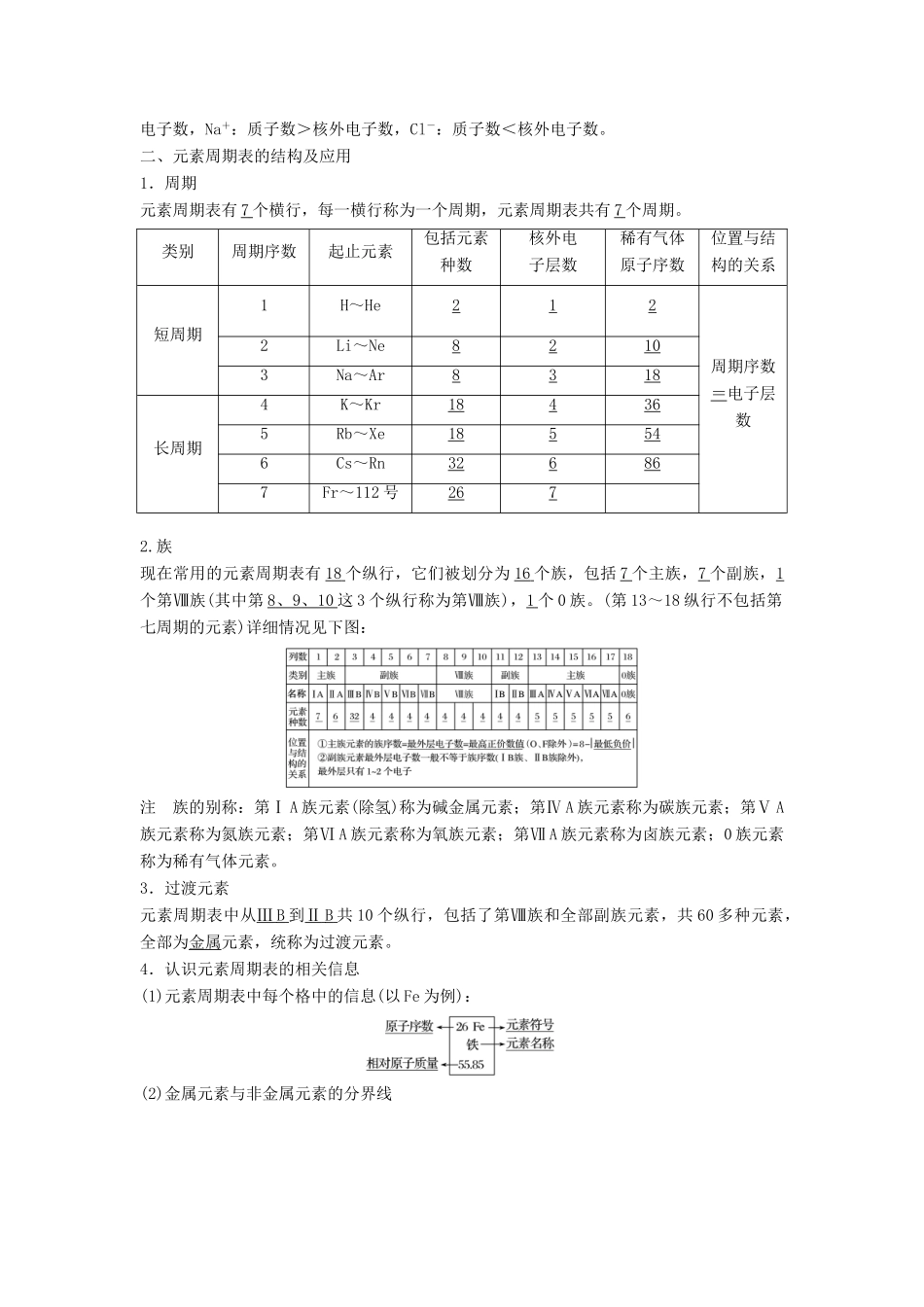 高中化学 专题1 微观结构与物质的多样性 第1单元 原子核外电子排布与元素周期律 第3课时教学案 苏教版必修2-苏教版高一必修2化学教学案_第2页