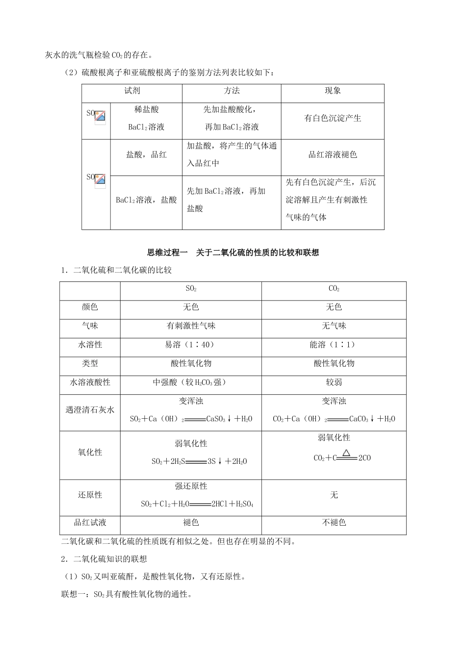 高中化学 4.1《含硫化合物的性质和应用规律》素材 苏教版必修1_第2页