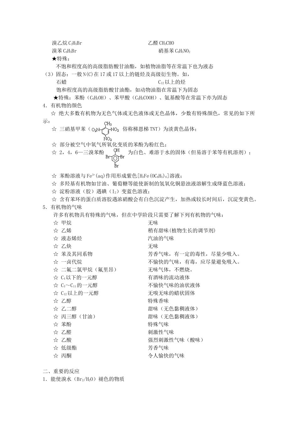 高中化学 《有机化学知识点整理》文字素材1 鲁科版选修5_第2页