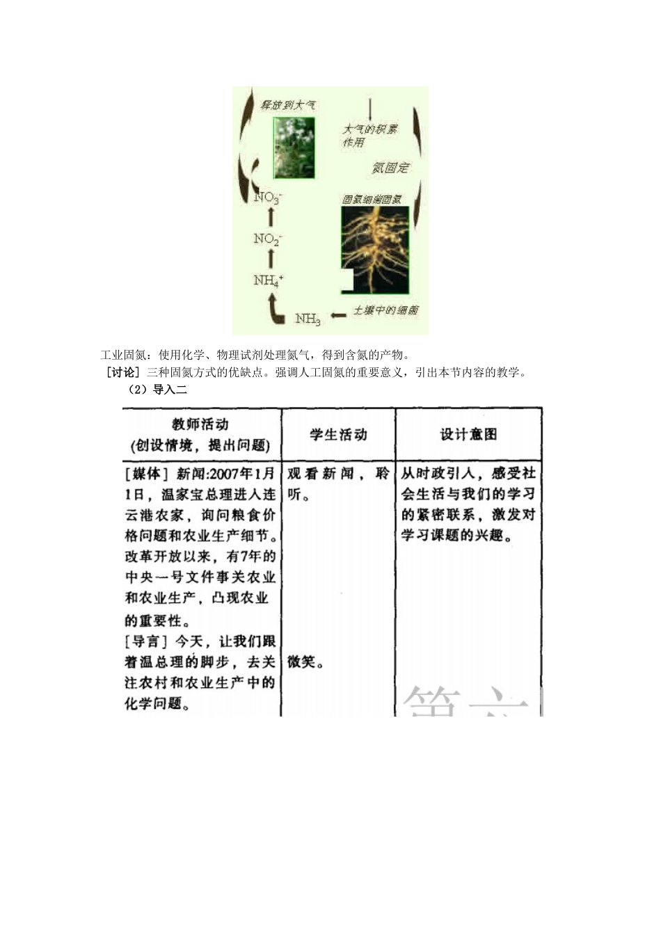 高中化学 专题4第二单元第二课时 氮肥的生产和使用同步素材（5） 苏教版必修1_第3页