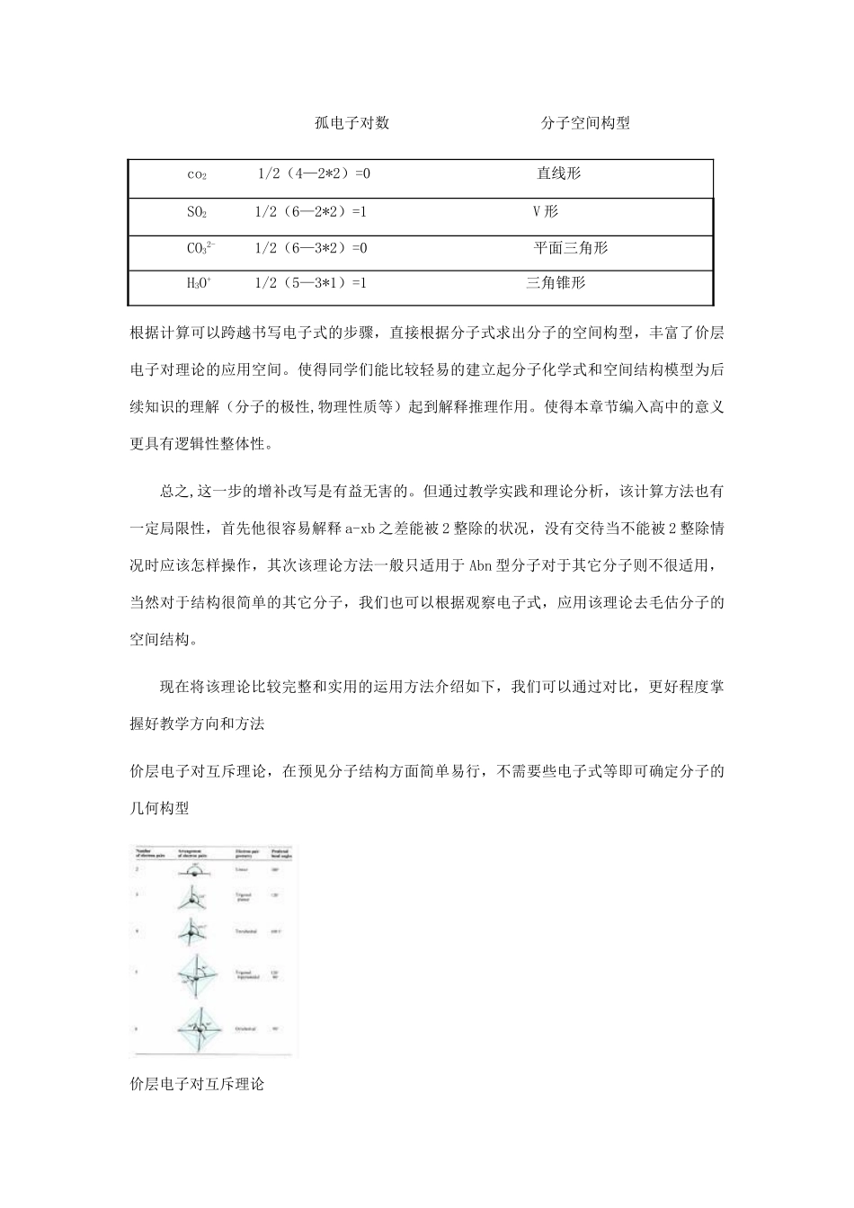 高中化学 关于分子立体结构的确定方法素材_第3页