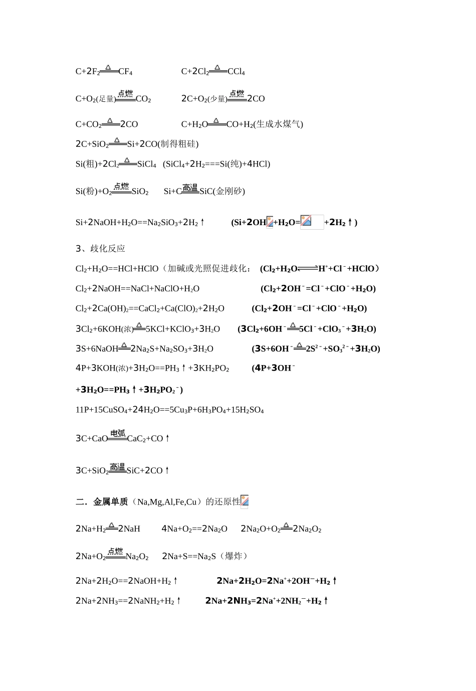 高中化学 方程式素材_第3页