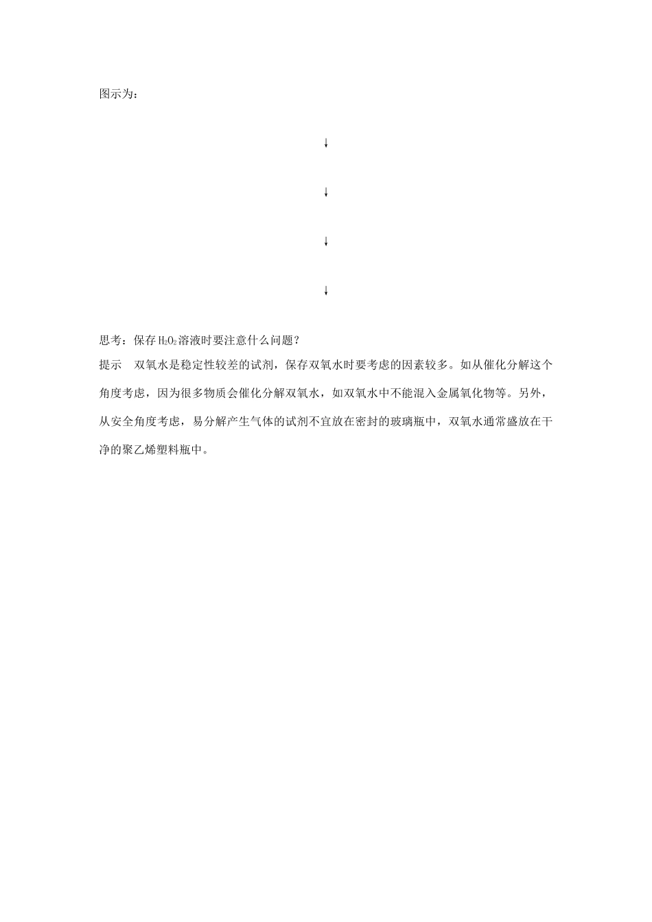 高中化学 专题四 化学反应条件的控制 课题2 催化剂对过氧化氢分解速率的影响教学案 苏教版选修6-苏教版高二选修6化学教学案_第2页