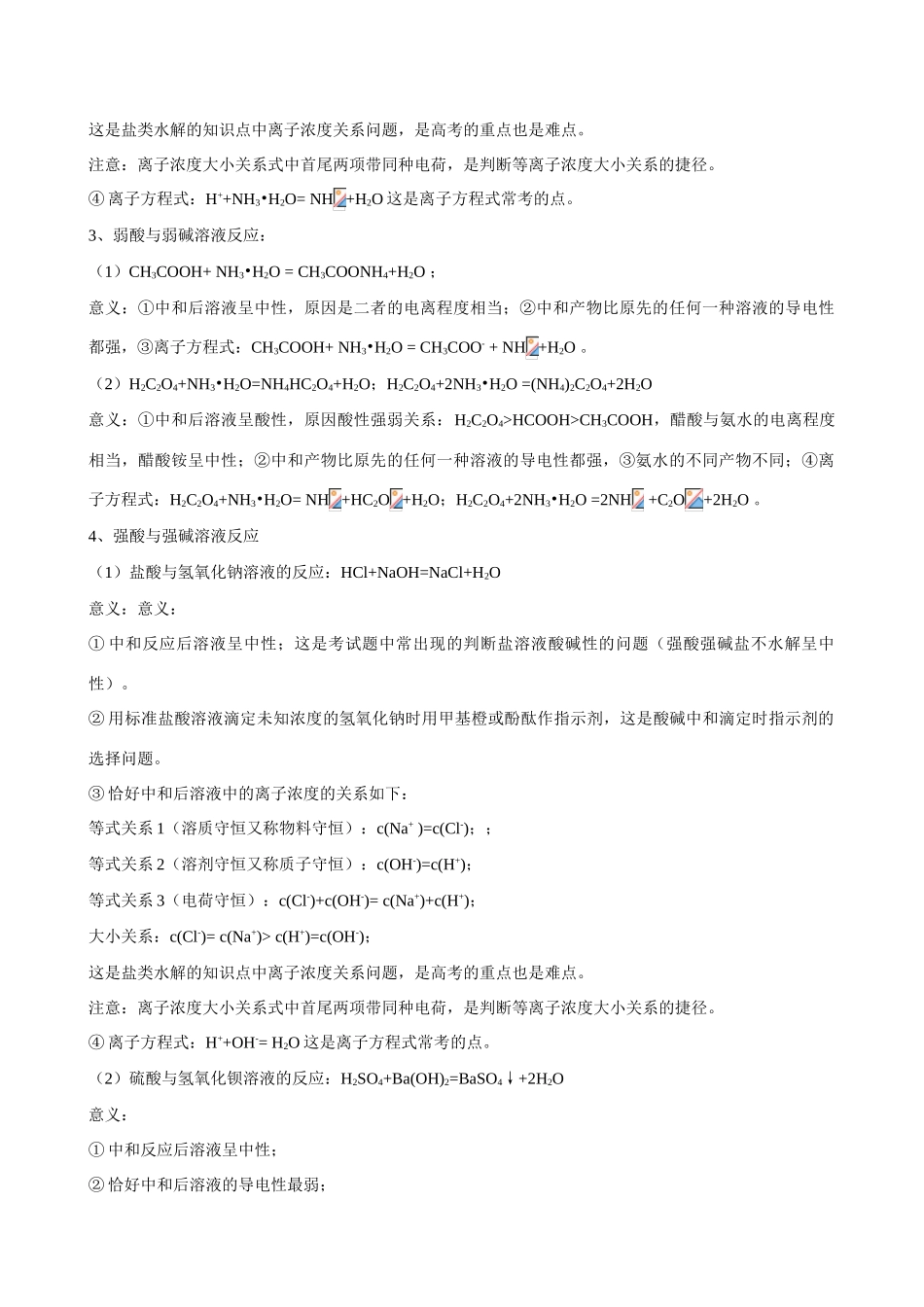 高中化学14种复分解反应类型及其意义_第2页