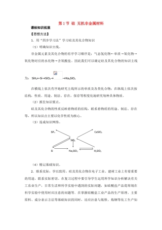 高中化学第一节素材鲁教版必修1