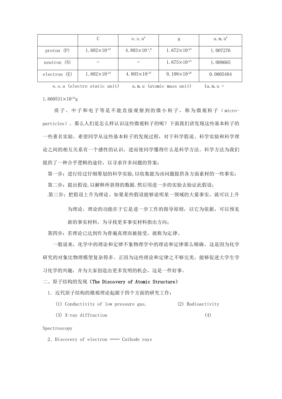 高中化学竞赛辅导 无机化学 7.1原子内部的发现知识点素材-人教版高中全册化学素材_第2页