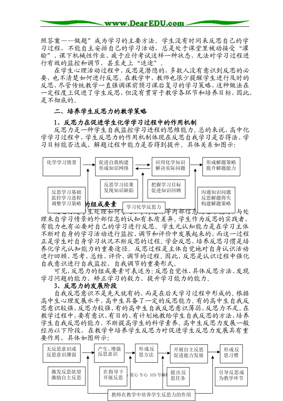 高中化学教学中培养学生反思力的实践研究_第2页