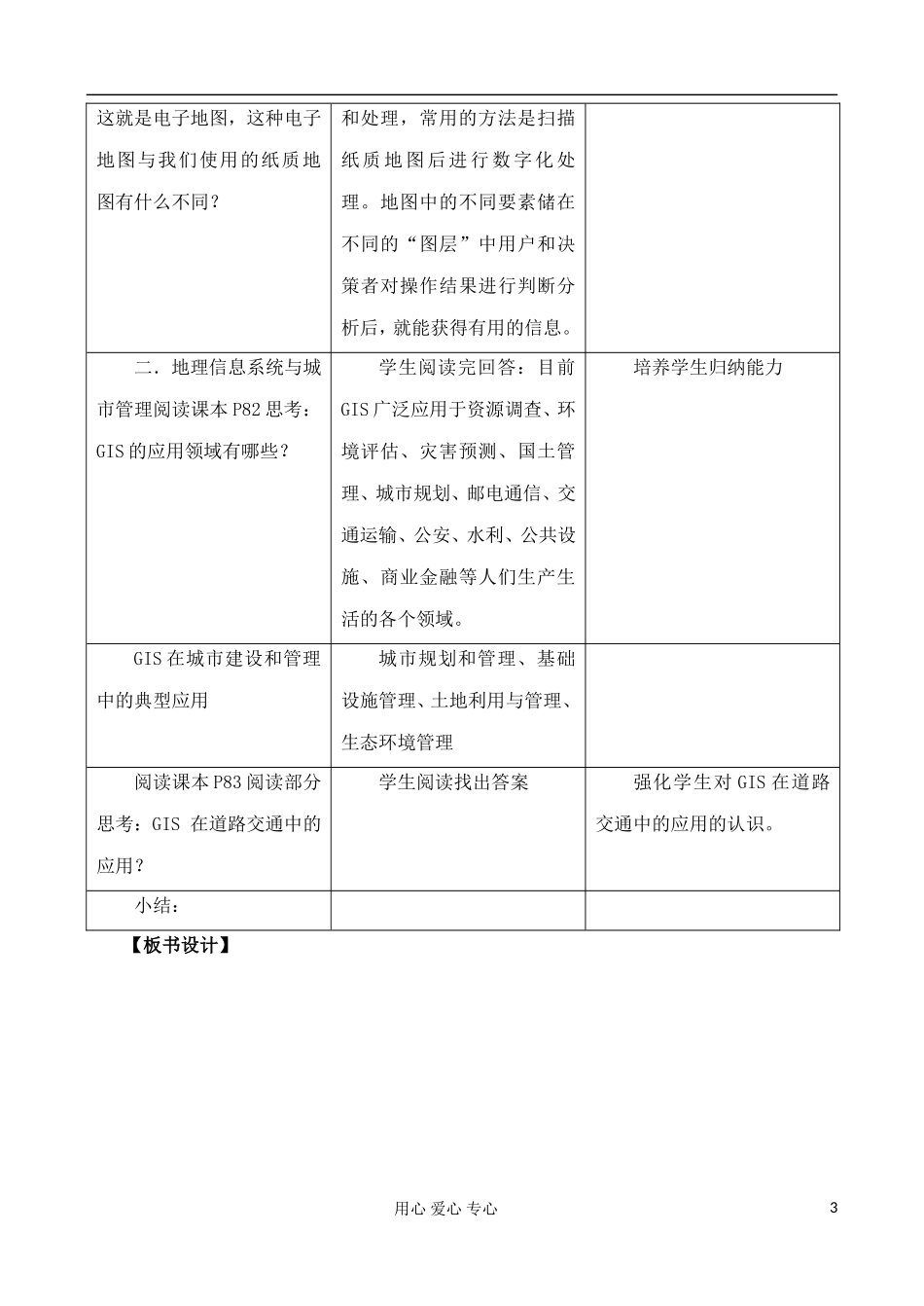 高中地理 3.3 地信息系统的应用教案 中图版必修3_第3页