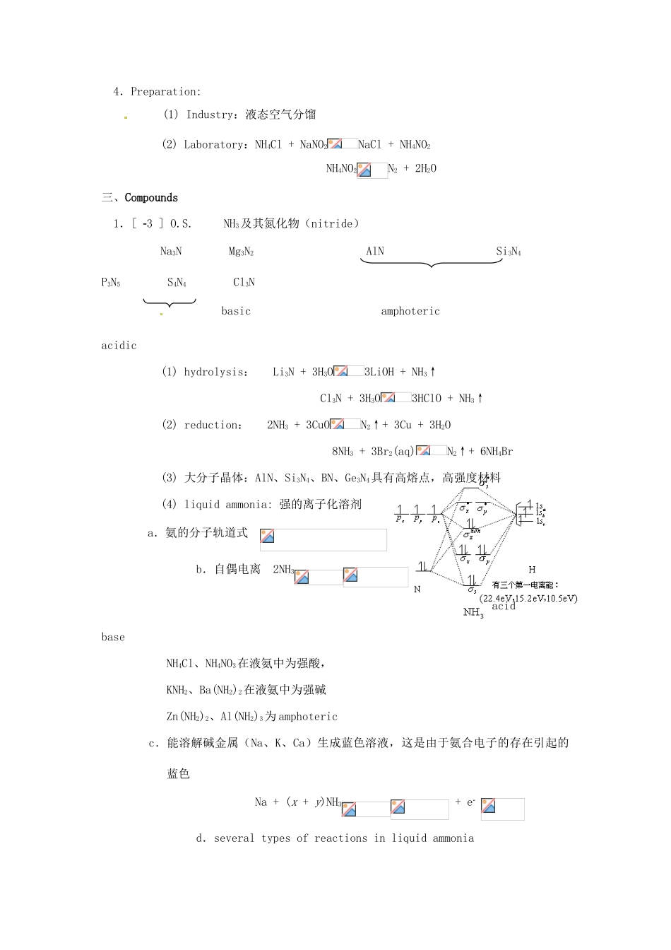 高中化学竞赛辅导 无机化学 13.1氮及其化合物知识点素材-人教版高中全册化学素材_第2页