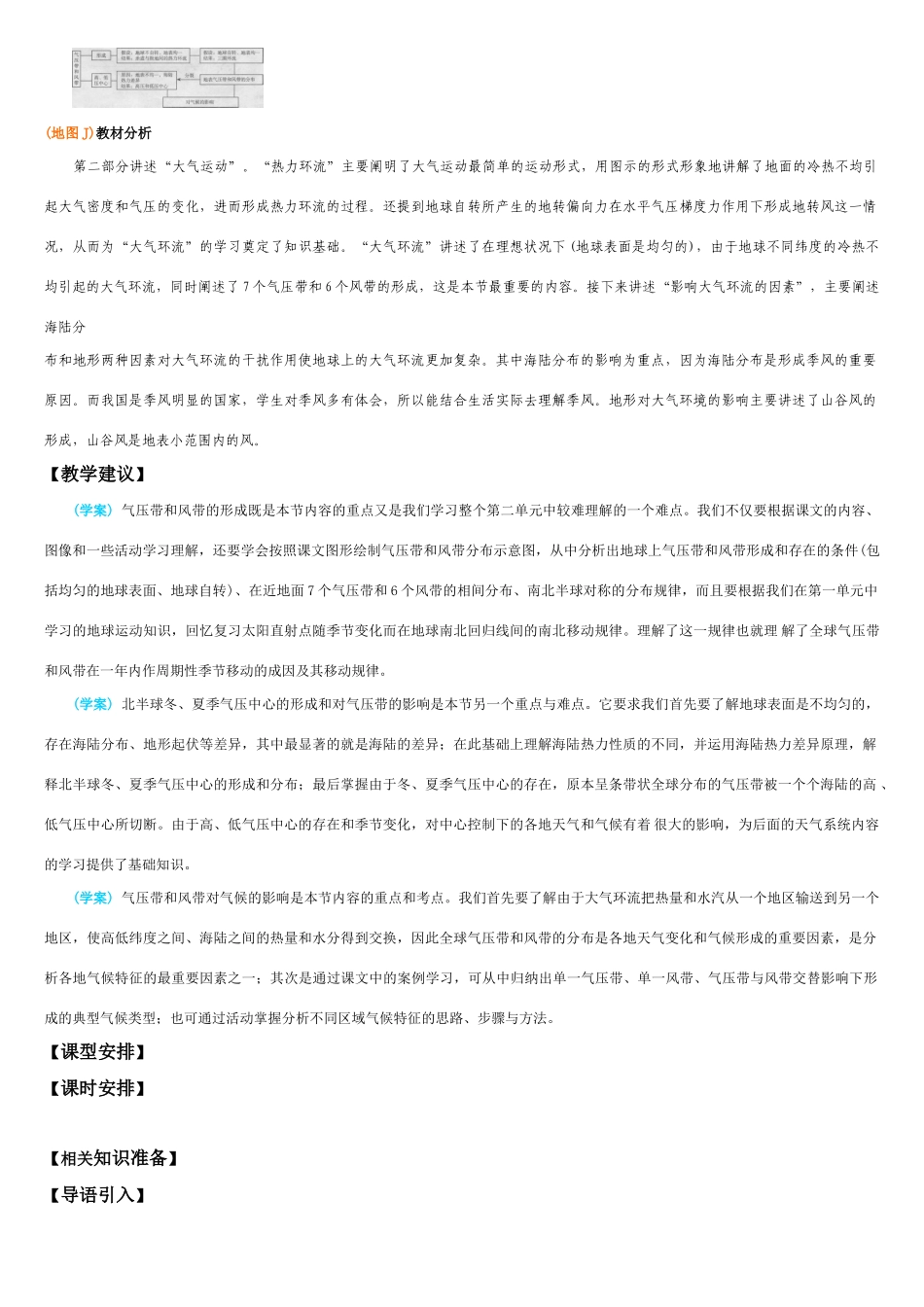 高中地理 大气运动（热力环流、气压带和风带）学案 新人教版必修1_第2页