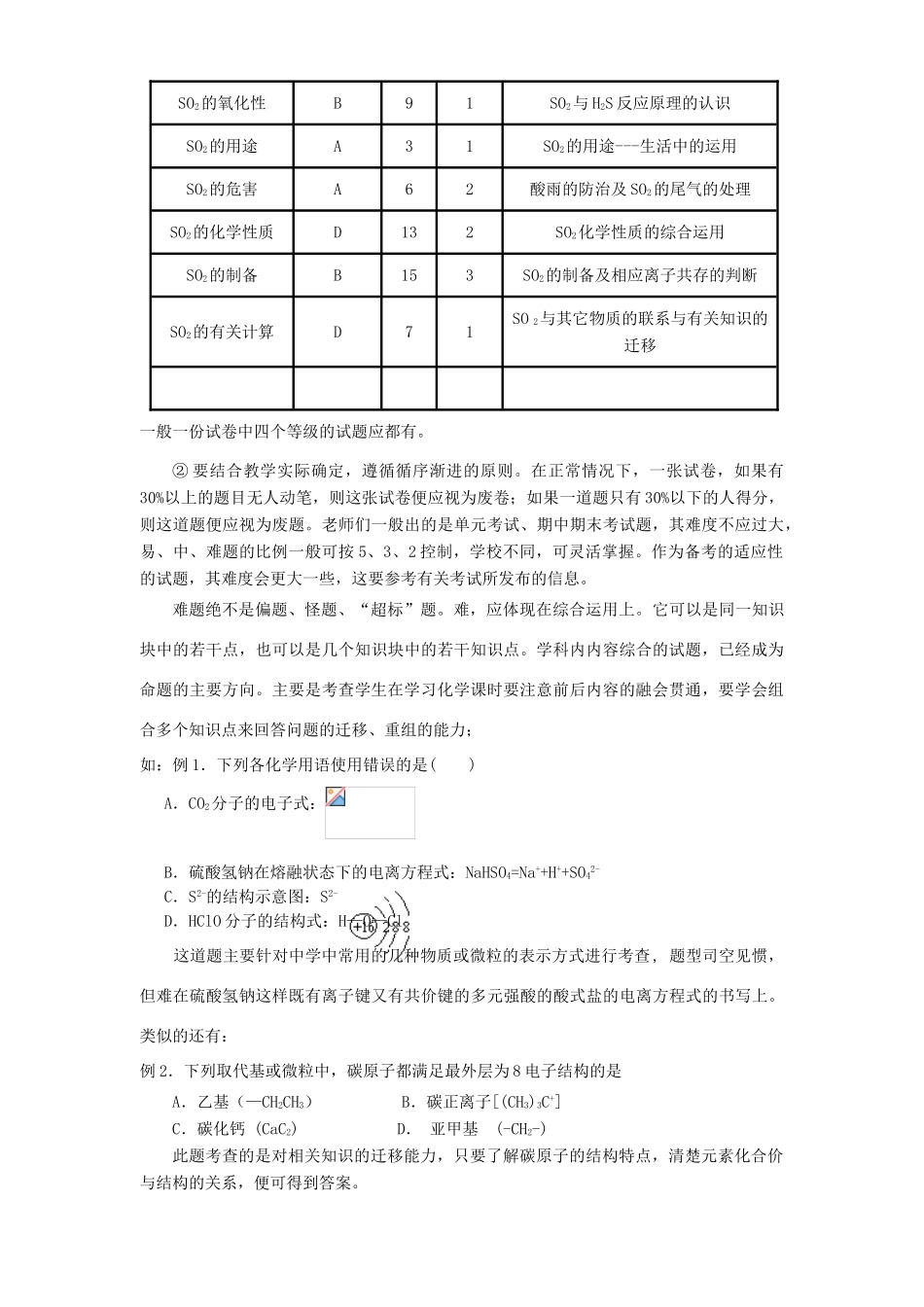 高中化学如何命制一份好的化学试题_第3页