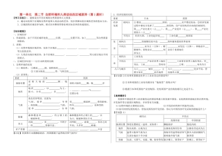 高中地理 1.2自然环境和人类活动的差异（第1课时）学案 鲁教版必修3-鲁教版高二必修3地理学案