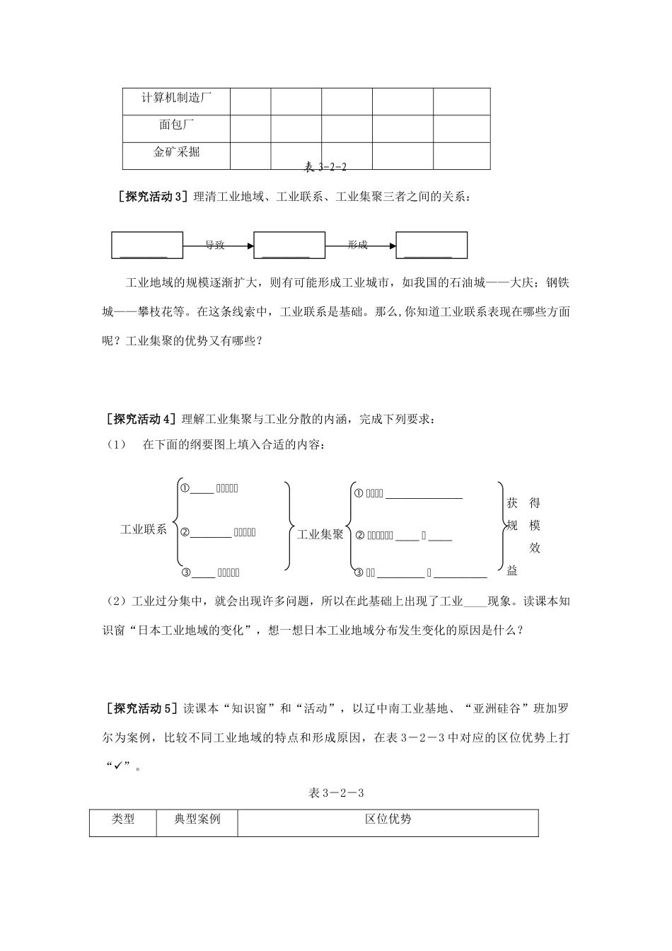 高中地理 3.2《工业生产与地理环境》学案2 鲁教版必修2_第2页