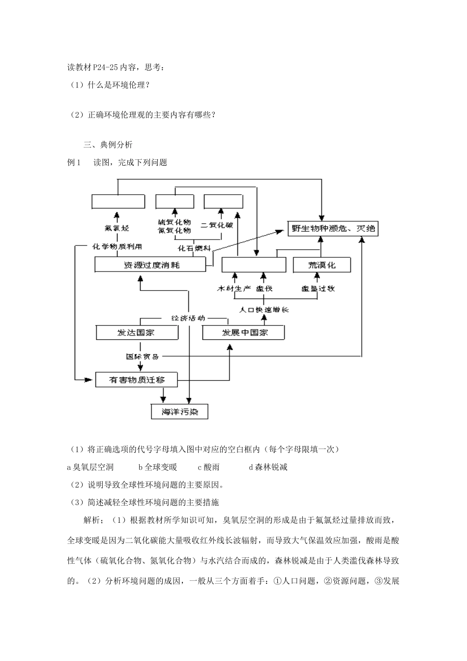 高中地理 1.3《当代面临的环境问题》导学案 鲁教版选修6_第2页