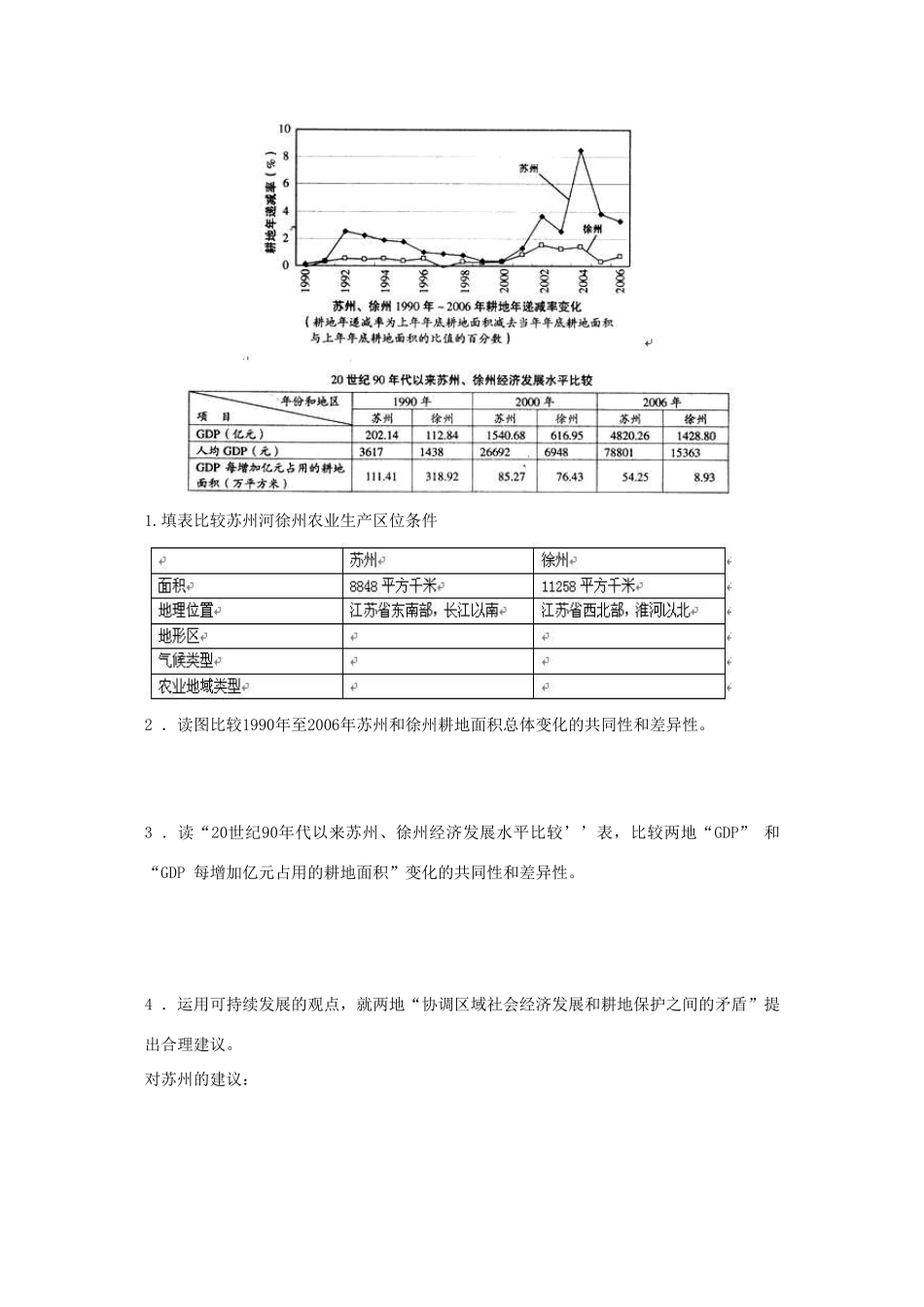 高中地理 第2单元《中国的国土整治与区域发展》导学案 旧人教版选修2_第3页