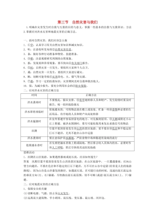 高中地理 第4章 防灾与减灾 4.3 自然灾害与我们素材 湘教版选修5-湘教版高二选修5地理素材