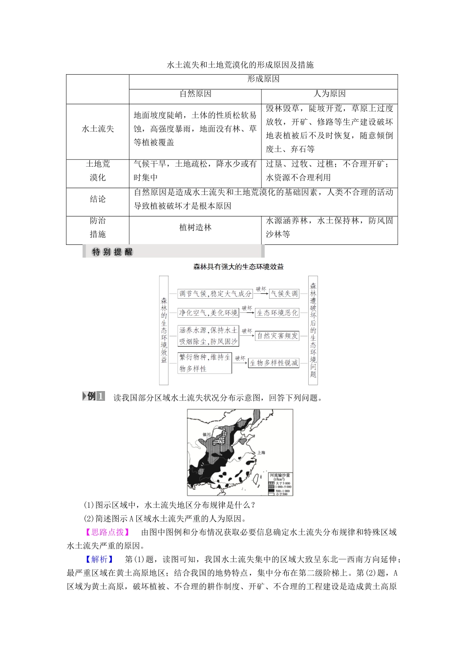 高中地理 第2章 自然资源保护 第3节 可再生资源的利用与保护——以土地资源为例学案 湘教版选修6-湘教版高二选修6地理学案_第3页