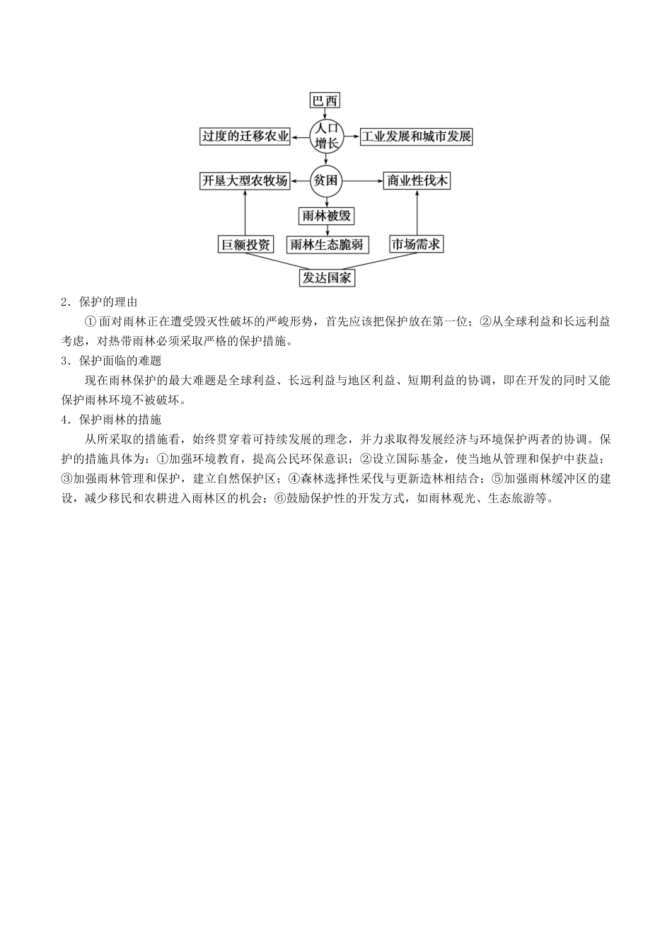 高中地理 第2章 第2节 森林的开发和保护（第2课时）学案 新人教版必修3-新人教版高二必修3地理学案_第2页