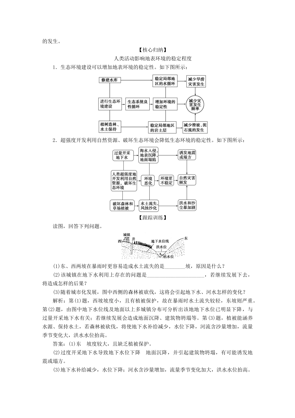 高中地理 第一章 自然灾害与人类活动 第三节 人类活动对自然灾害的影响学案 新人教版选修5-新人教版高二选修5地理学案_第2页