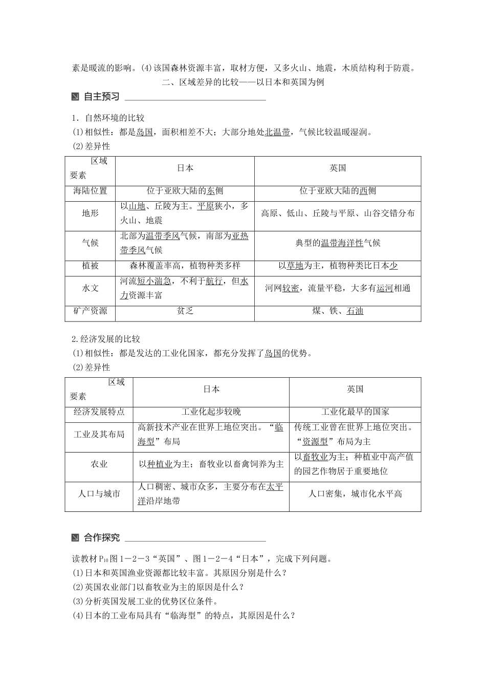 高中地理 第一单元 区域地理环境与人类活动 第二节 自然环境和人类活动的区域差异同步备课教学案 鲁教版必修3-鲁教版高一必修3地理教学案_第3页