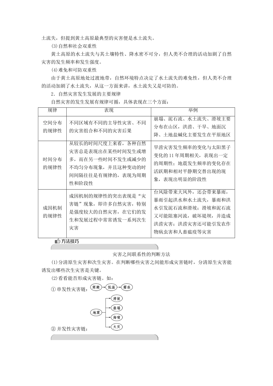 高中地理 第一单元 用辩证观点认识自然灾害 第二节 剖析自然灾害学案 鲁教版选修5-鲁教版高二选修5地理学案_第2页