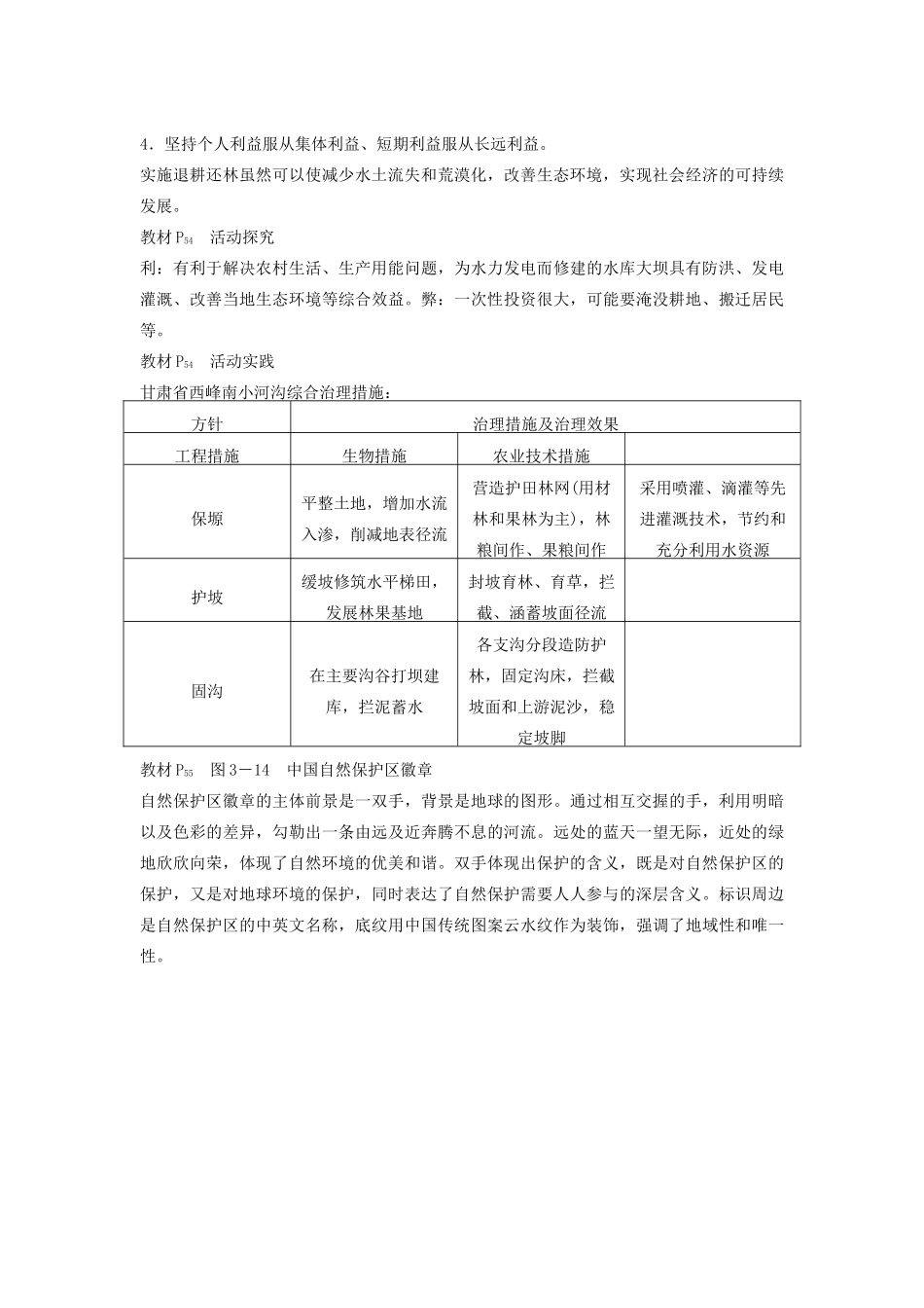 高中地理 第三章 生态环境保护 章末整合学案 湘教版选修6-湘教版高二选修6地理学案_第2页