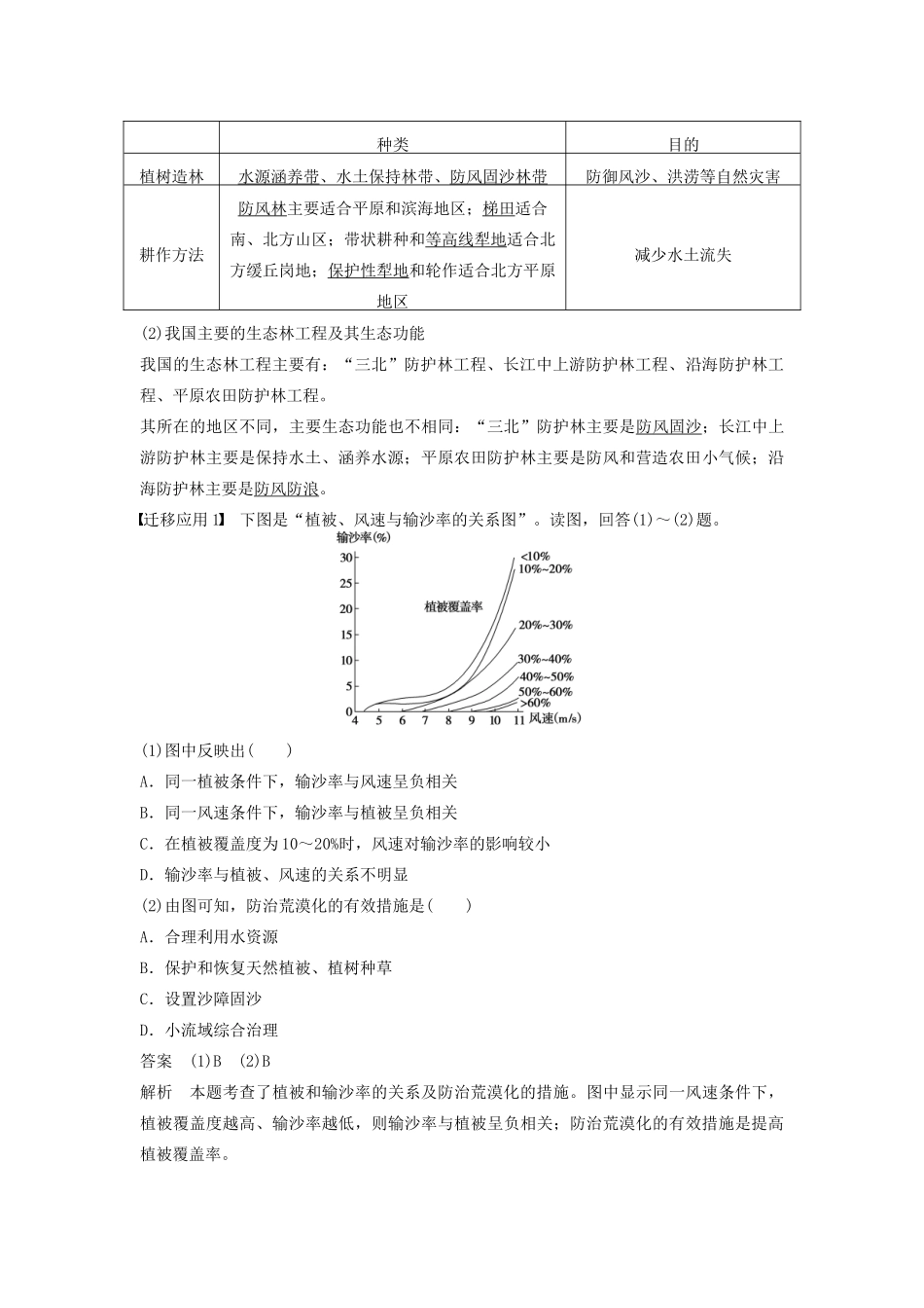 高中地理 第二章 第三节 可再生资源的利用与保护-以土地资源为例学案 湘教版选修6-湘教版高二选修6地理学案_第3页