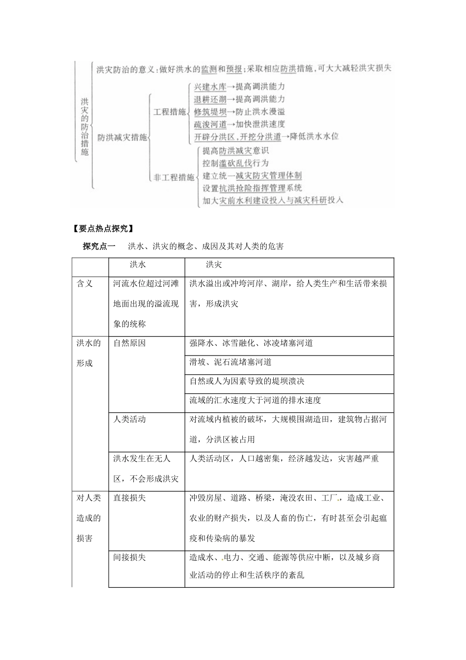高中地理 第四章 第4节 自然灾害对人类的危害学案 湘教版必修1_第3页