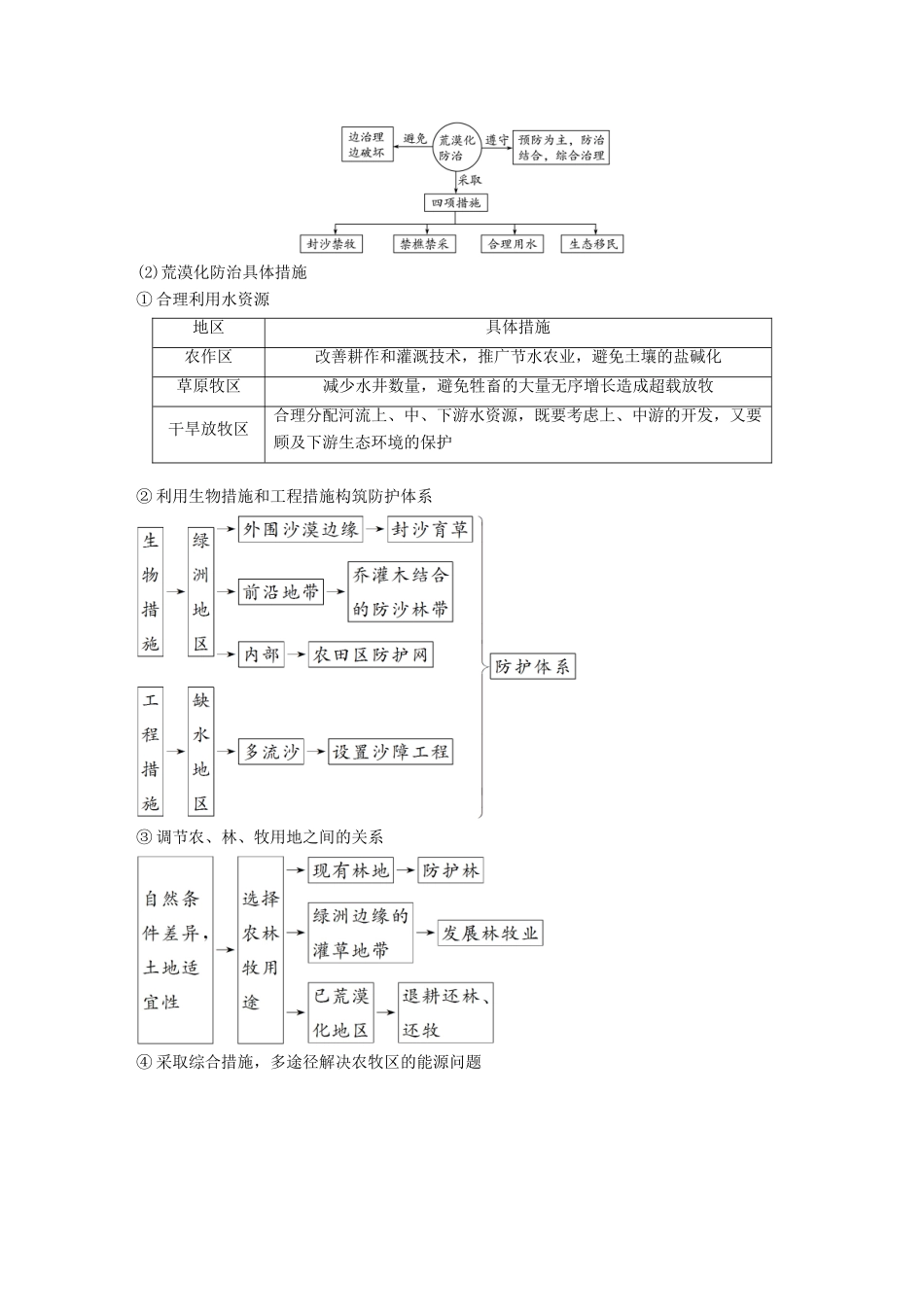 高中地理 第二章 区域可持续发展 第一节 荒漠化的危害与治理——以我国西北地区为例（2）同步备课教学案 湘教版必修3-湘教版高一必修3地理教学案_第3页
