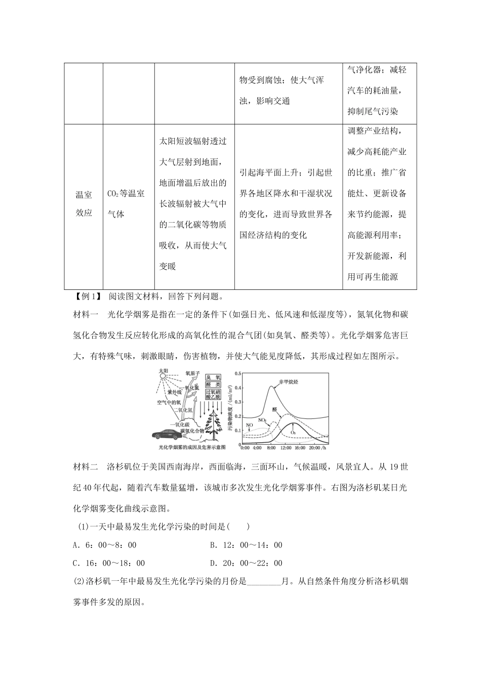 高中地理 第四章 环境污染及其防治章末归纳提升学案 湘教版选修6-湘教版高二选修6地理学案_第2页