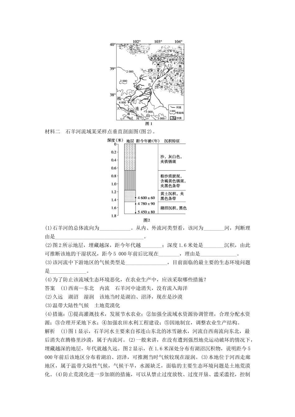 高中地理 第二章 区域可持续发展章末整合学案 中图版必修3-中图版高二必修3地理学案_第3页
