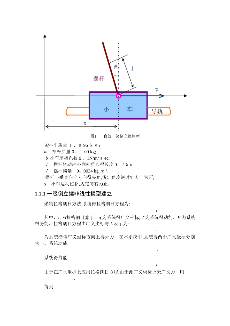 倒立摆仿真及实验报告_第3页