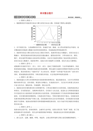 高中地理 第四章 旅游与区域发展章末整合提升学案 中图版选修3-中图版高二选修3地理学案
