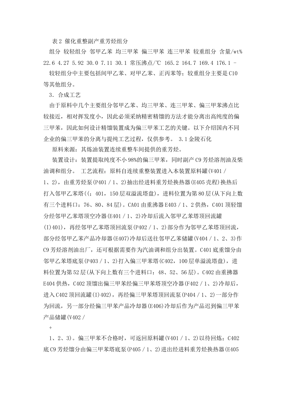 偏三甲苯技术情况简介_第2页