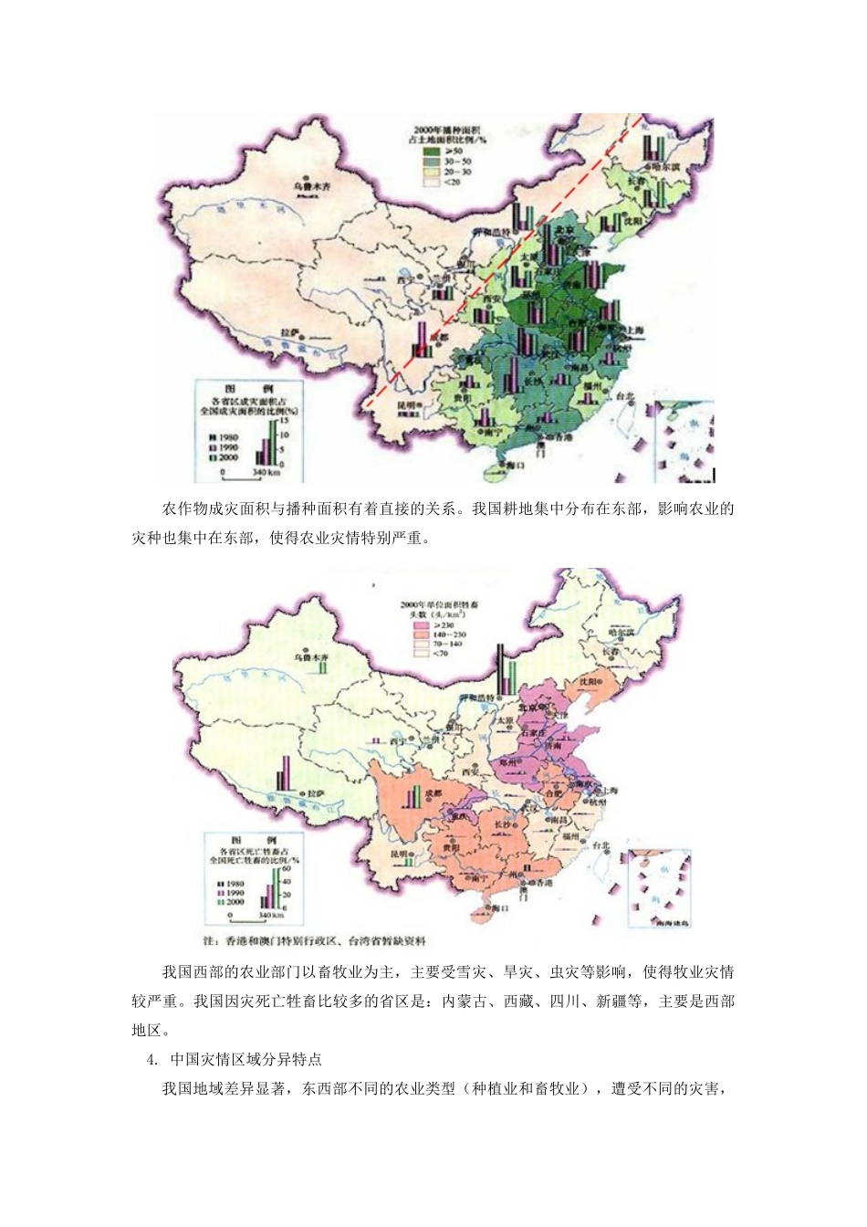 高中地理 第二章 我国主要的自然灾害 第一节 我国自然灾害的特点与分布 成灾人口与农业灾情严重学案 湘教版选修5-湘教版高二选修5地理学案_第2页
