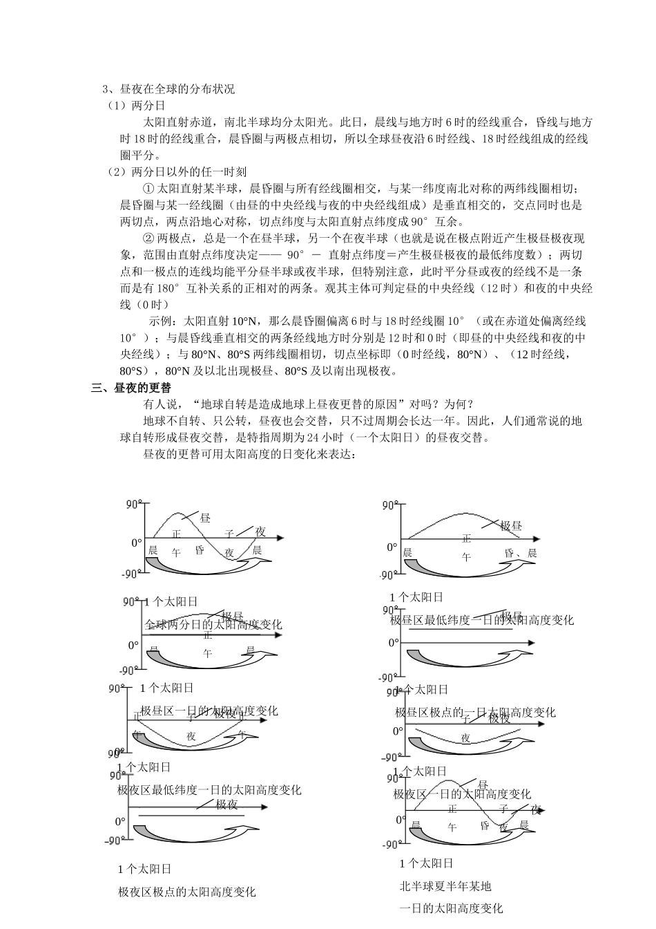 高中地理“昼夜”现象及相关问题_第2页