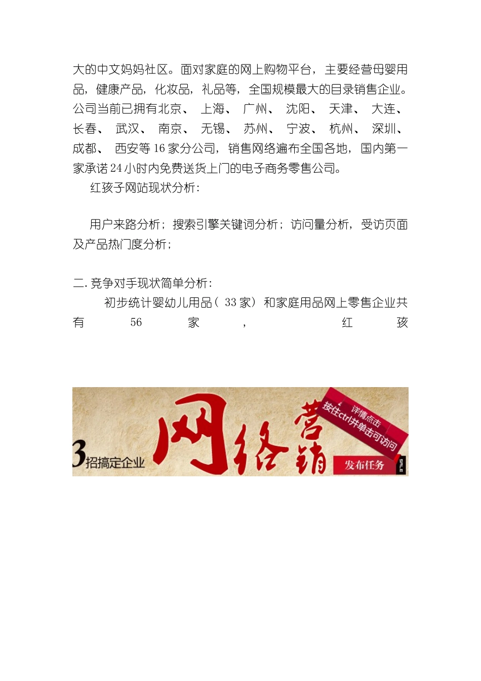 儿童服装网站推广方案_第3页