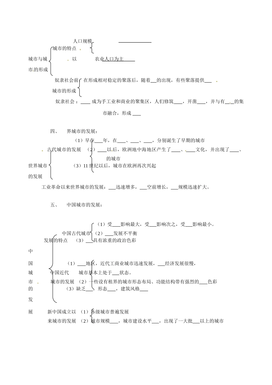 高中地理：1.1《聚落的形成和发展》学案新人教版选修4_第2页
