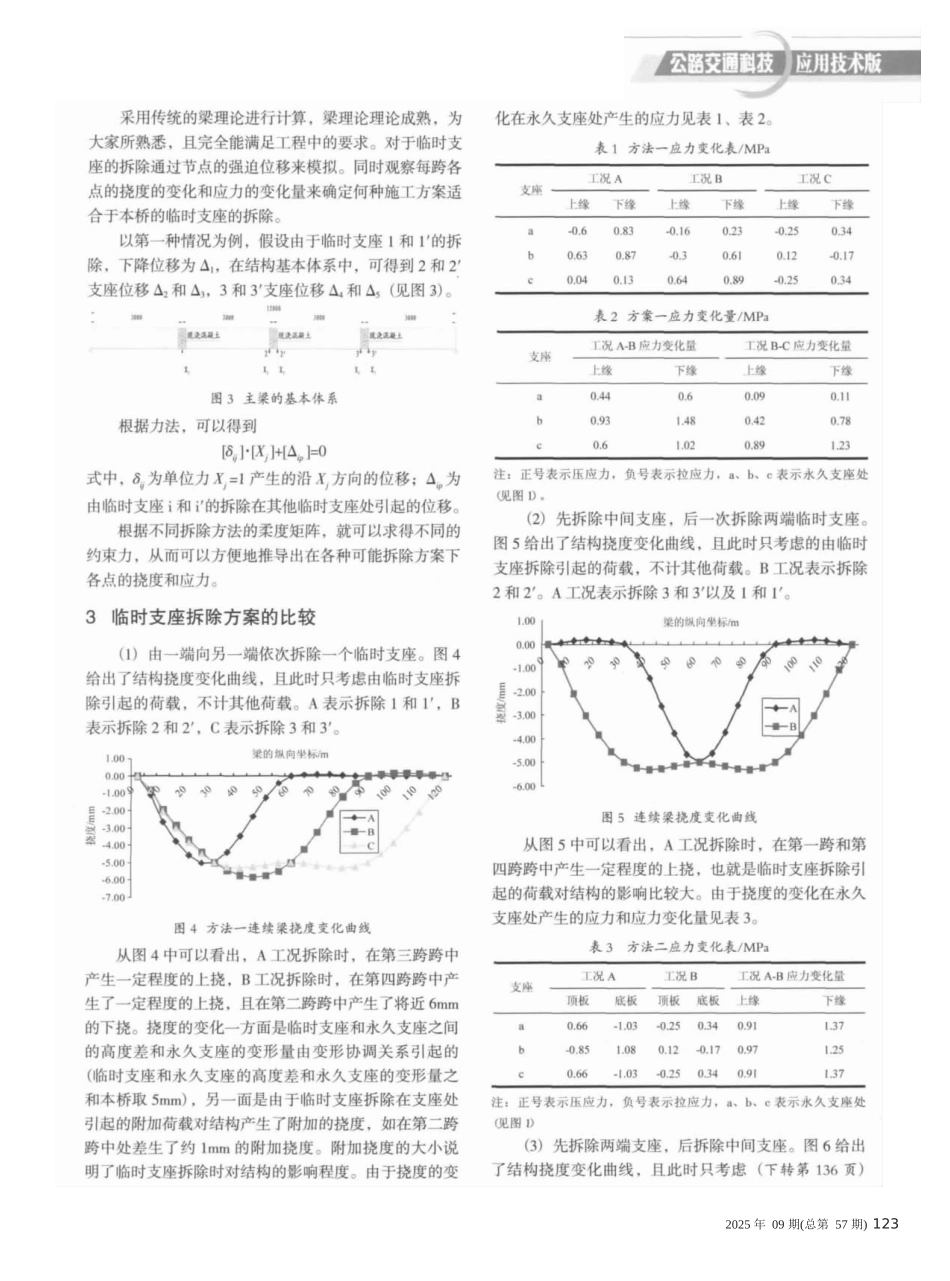 先简支后连续梁临时支座拆除顺序探讨_第2页