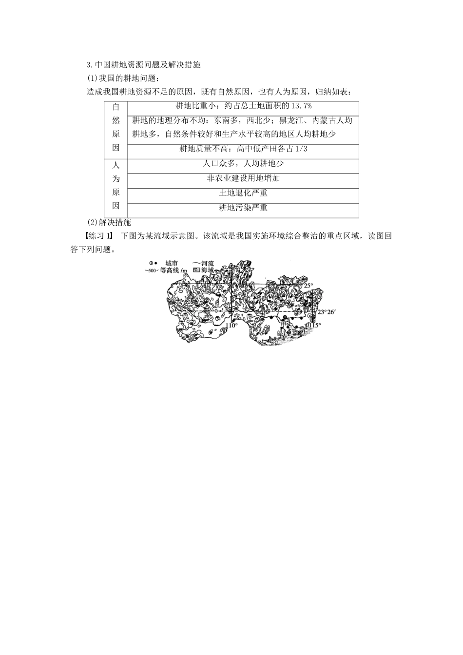 高中地理 第三章 自然资源的利用与保护 疑难规律方法学案 新人教版选修6-新人教版高二选修6地理学案_第2页