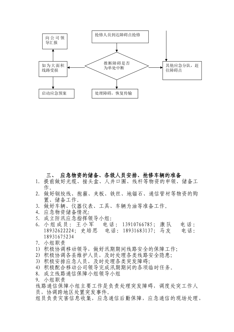 光缆线路汛期通信保障应急预案_第2页
