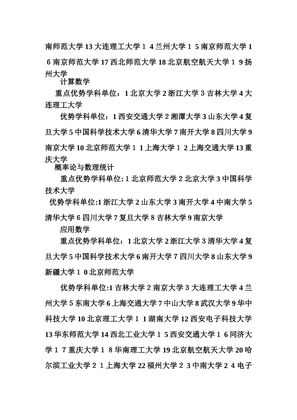 全国数学专业学校的排名_第2页