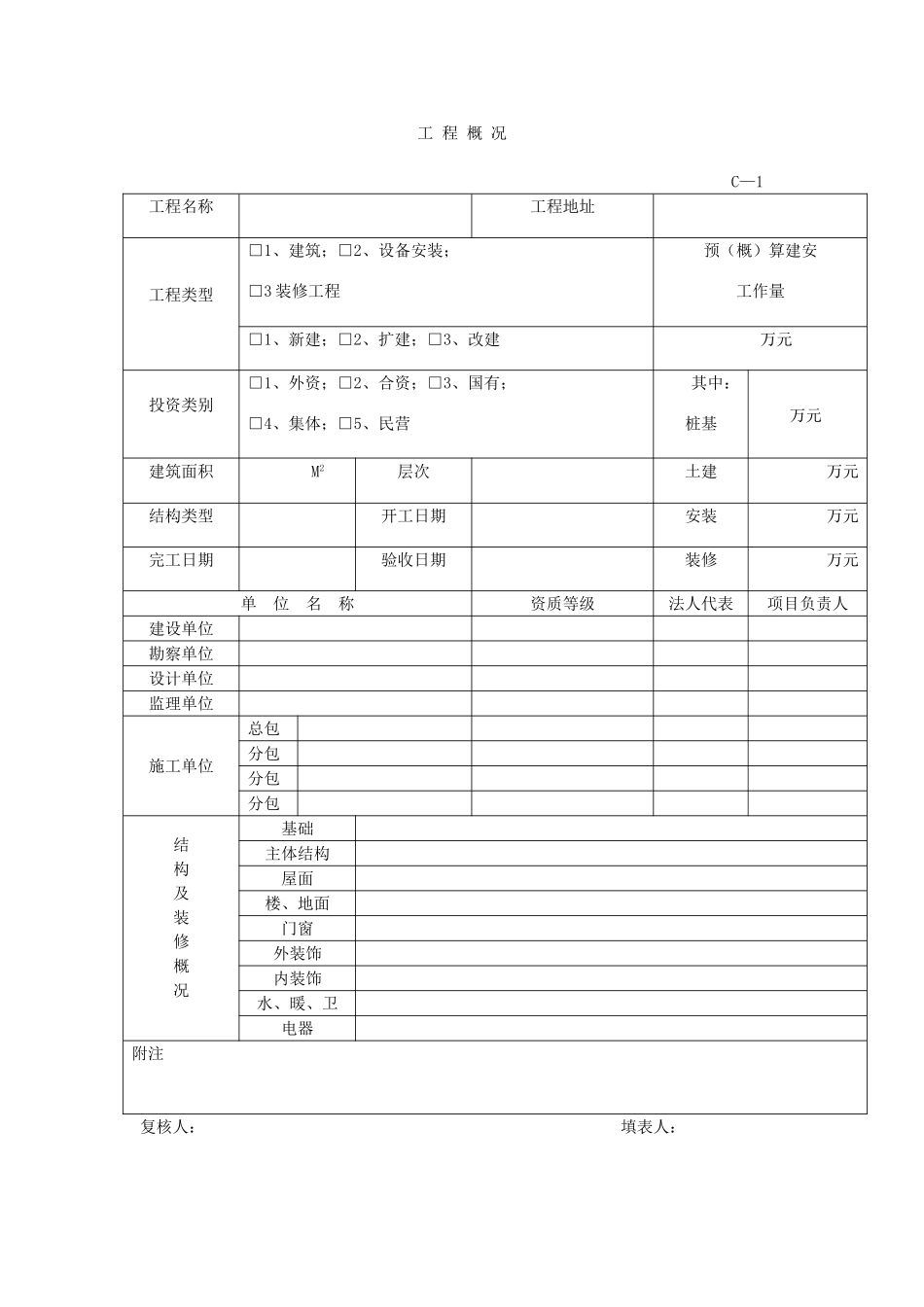 全套建筑工程资料表格土建电气通风电梯等精选12_第3页