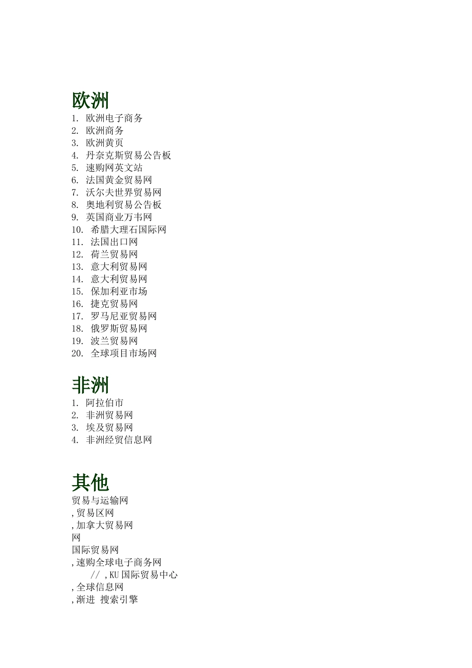 全球B2B网站名录汇总_第3页