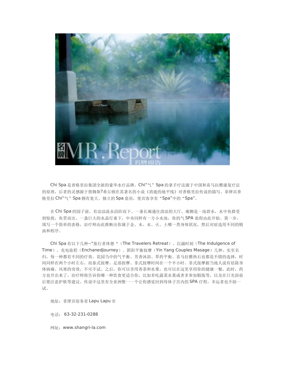 全球最销魂十大SPA酒店_第3页