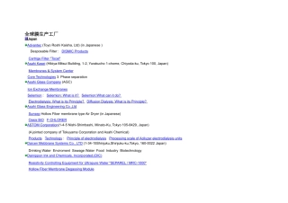 全球膜生产工厂