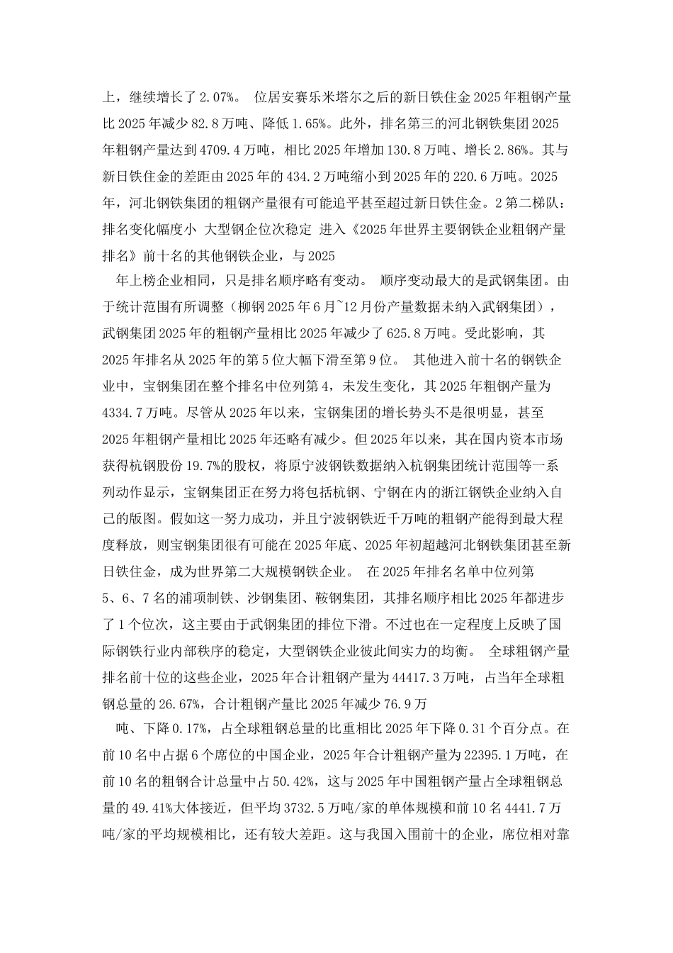 全球钢企排名大比拼_第2页