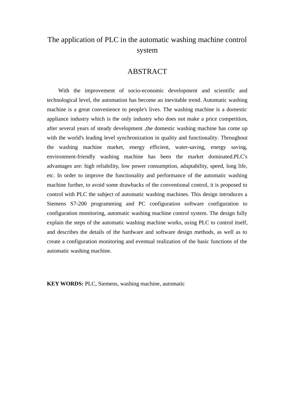 全自动洗衣机毕业设计及组态王仿真_第2页