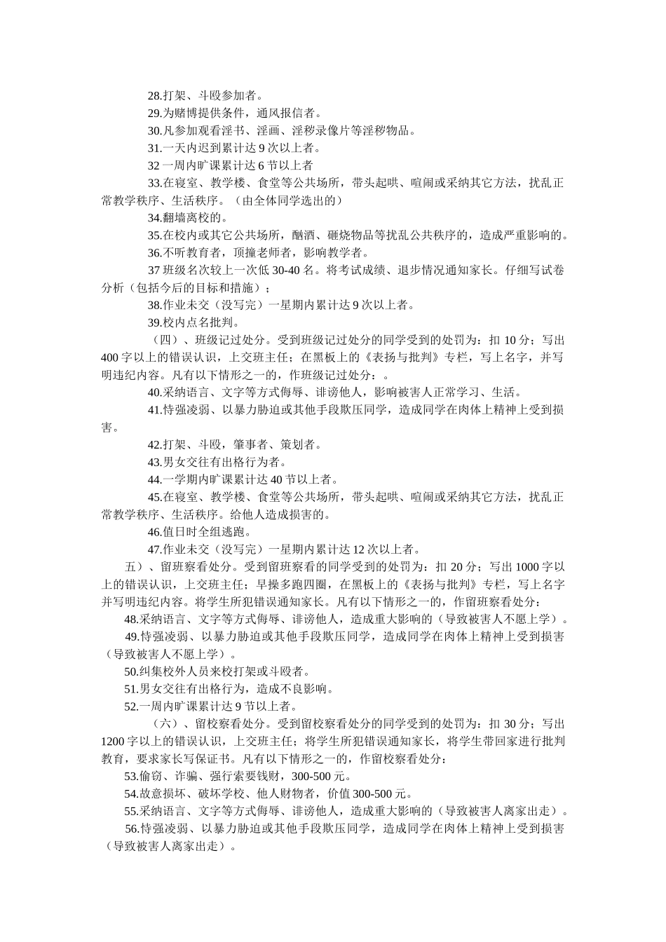 八三班级管理细则_第3页