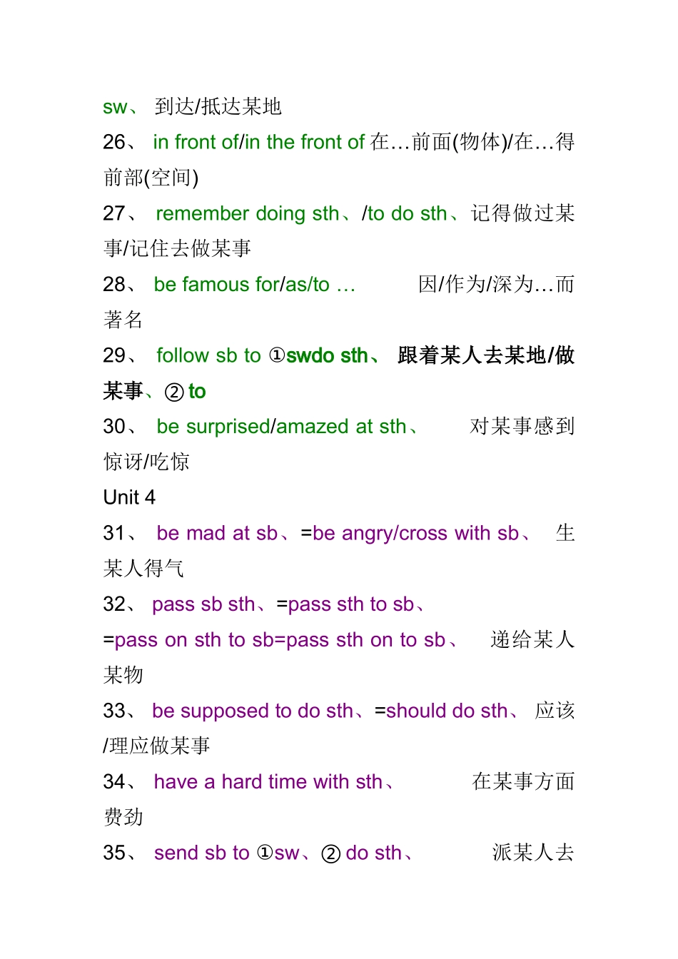 八下英语句型整理_第3页